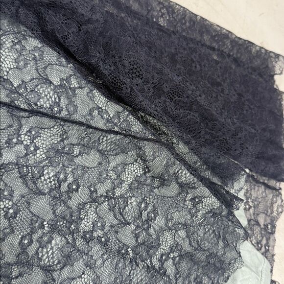 Free People Teal Lined Lace A-Line Skirt Set Maxi Size Medium Like New Crop Top - Picture 5 of 8